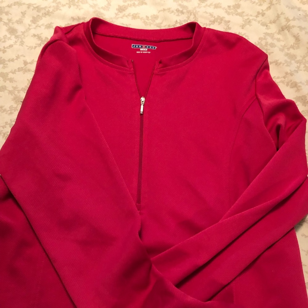 Jerzees half zip long sleeve